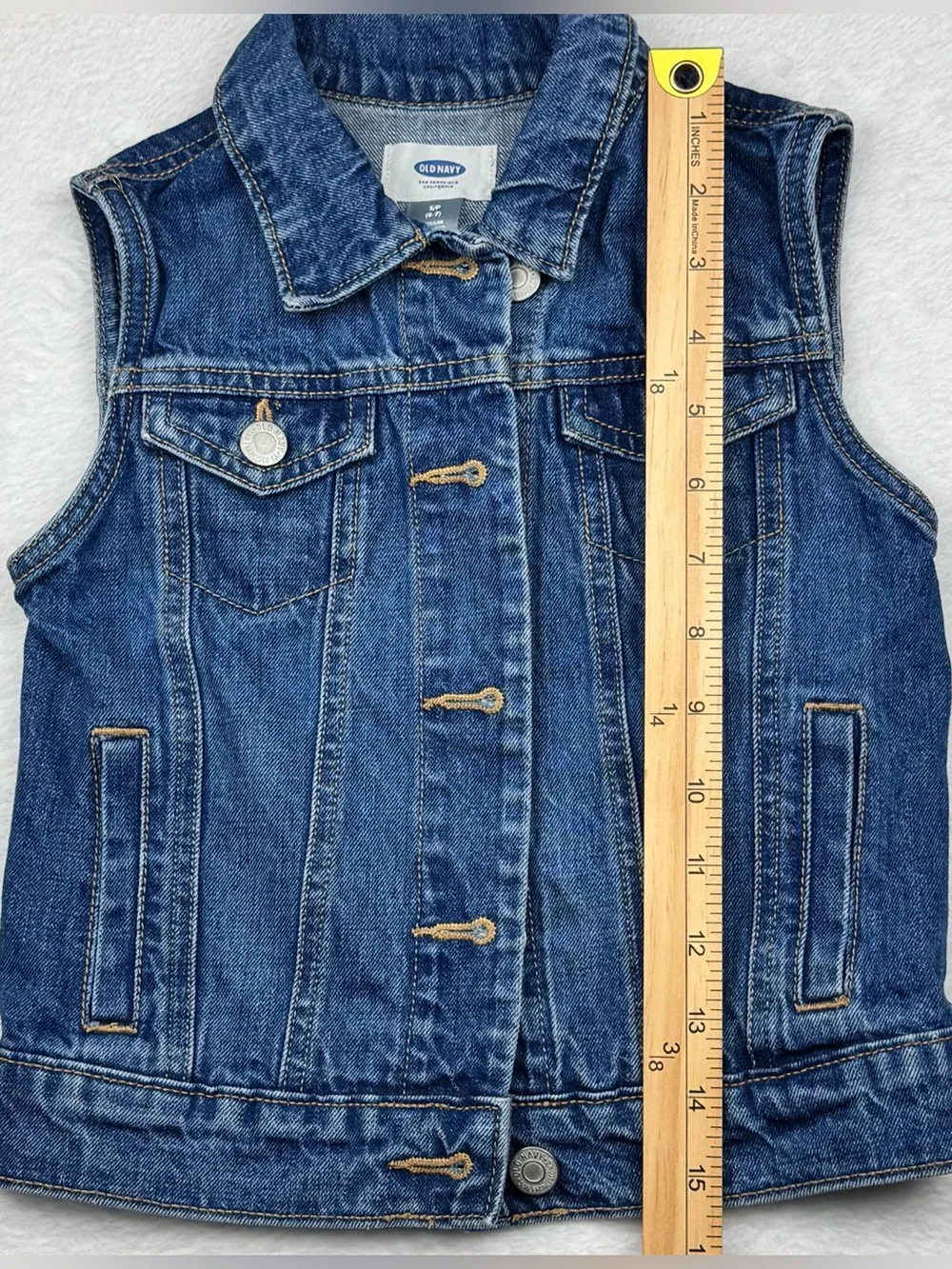 Old Navy Denim Vest. Size S (6-7).